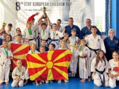 20 медали за Македонската репрезентација во традиционално карате на 38. ЕТКФ